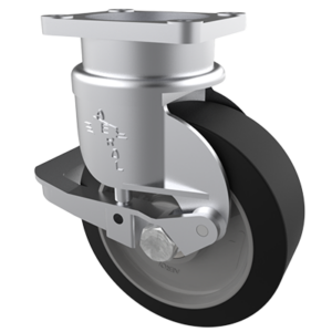 RS10 Series Casters – 1,800 Lbs Max Capacity – 5.88 x 6.75 Top Plate