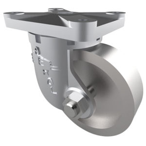 SH5 Series Casters – 750 Lbs Max Capacity – 4.00 x 5.00 Top Plate