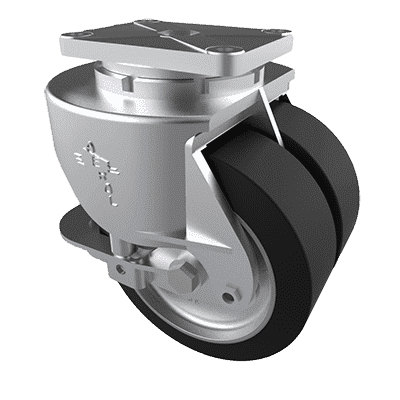 Dual Wheel Heavy Duty Vertical Shock Absorber Casters