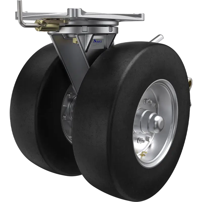 Dual Pneumatic Caster Wheels