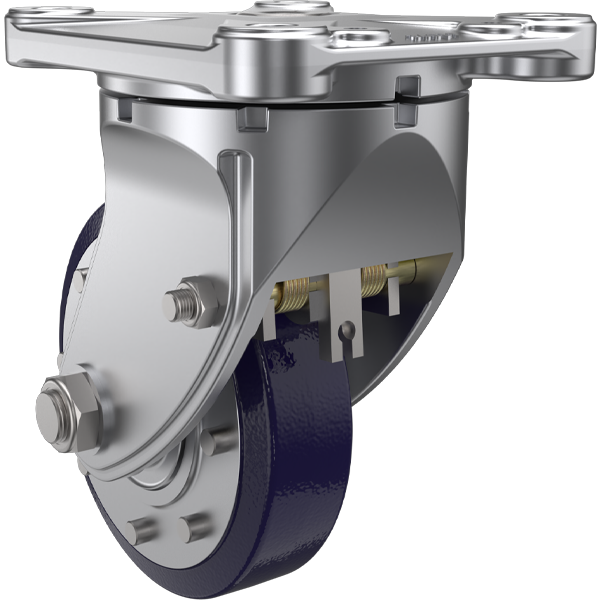 Heavy duty industrial caster wheel