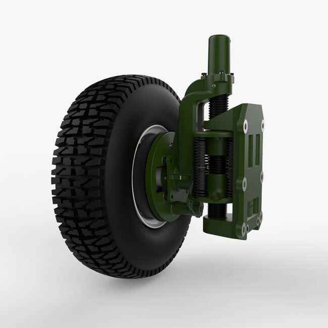 Shock Transmission & Mitigation in Wheel Suspension